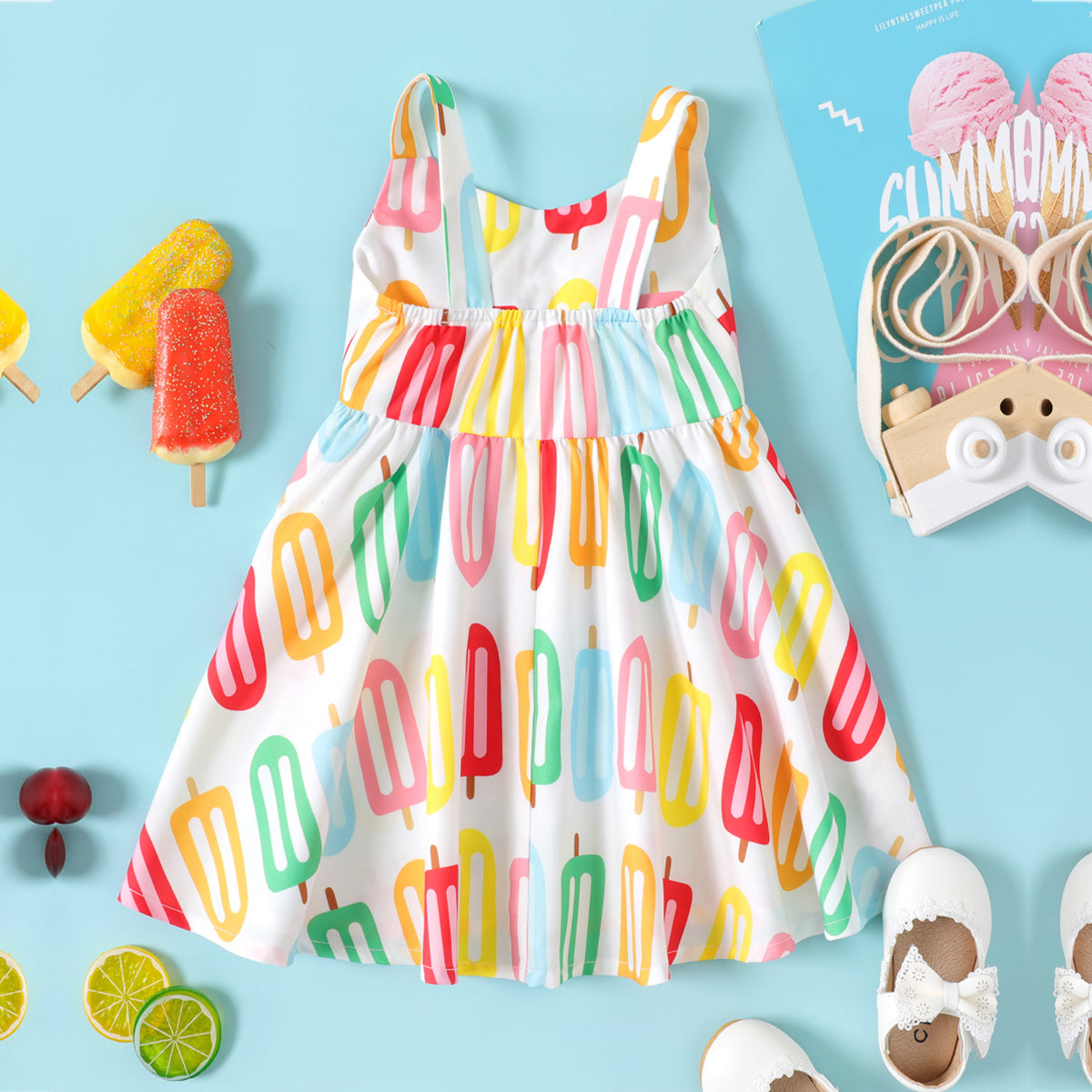 BabyGirl's candy & Floral & Micky Mouse Princess Stylish Dresses_Frocks (Combo Pack Of 3) for Kids.