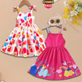 Baby Heart's & Floral Dress (Combo Pack Of 2) For Girl's.