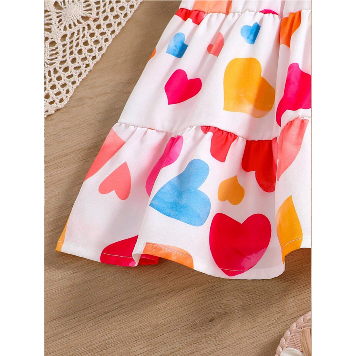 Baby Heart's & Floral Dress (Combo Pack Of 2) For Girl's.