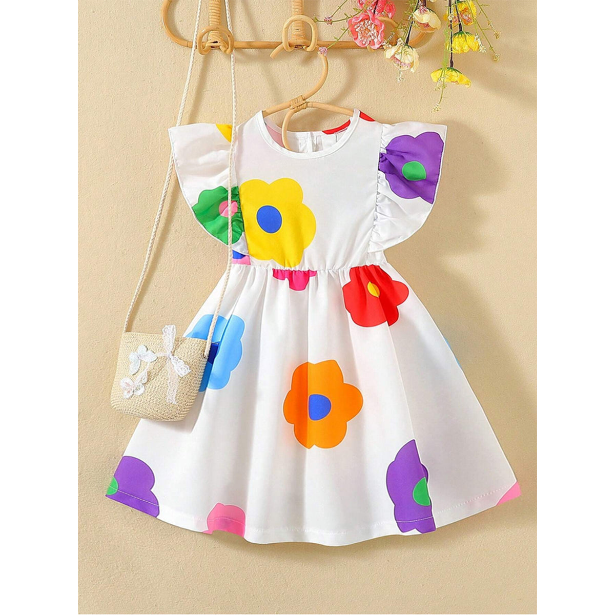 Stylish BabyGirl's Floral & Multi Heart Dresses_Frocks 3 Combo for Kids.