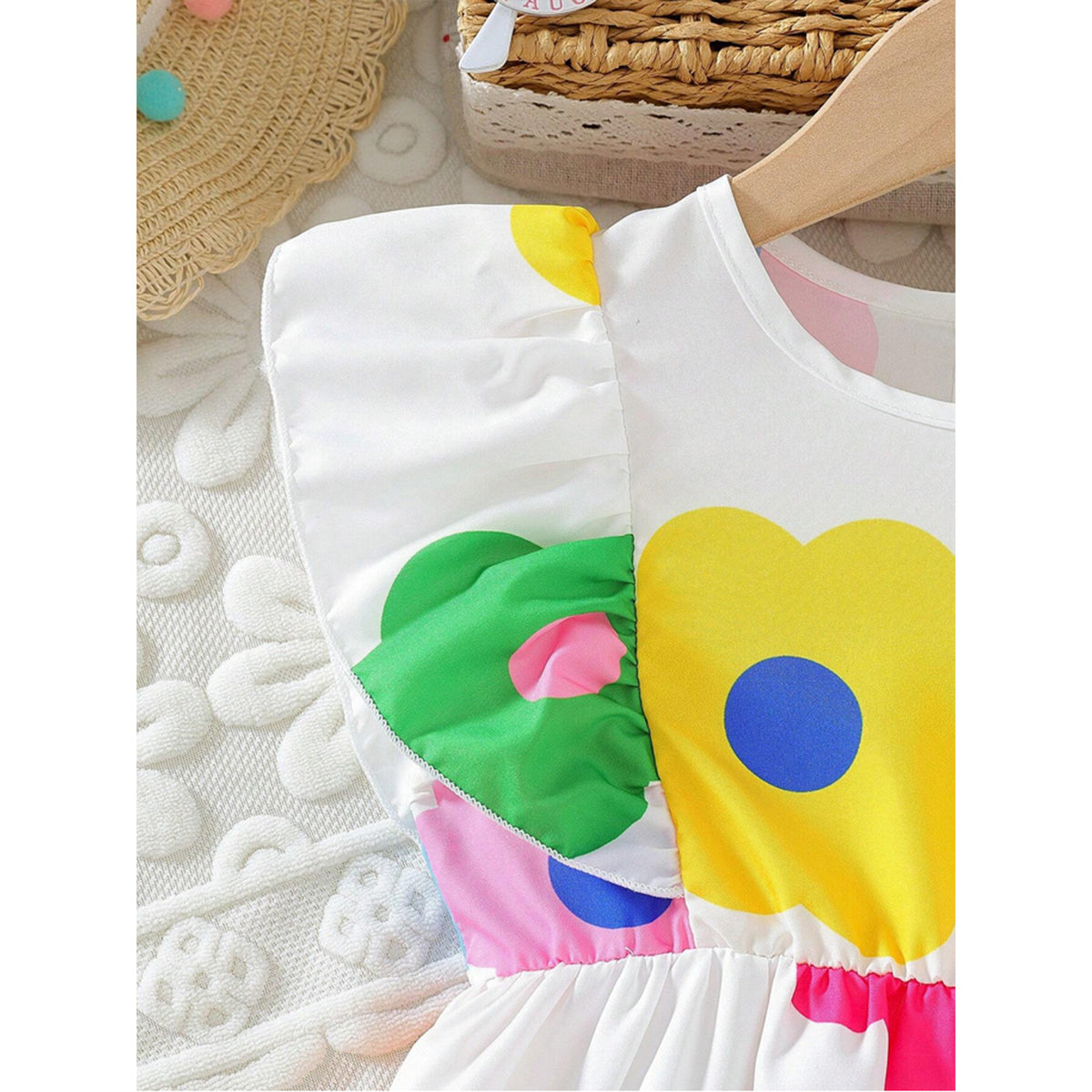 Girls Floral & Rainbow Designer Frocks (Combo Pack Of 4) For Girl's.