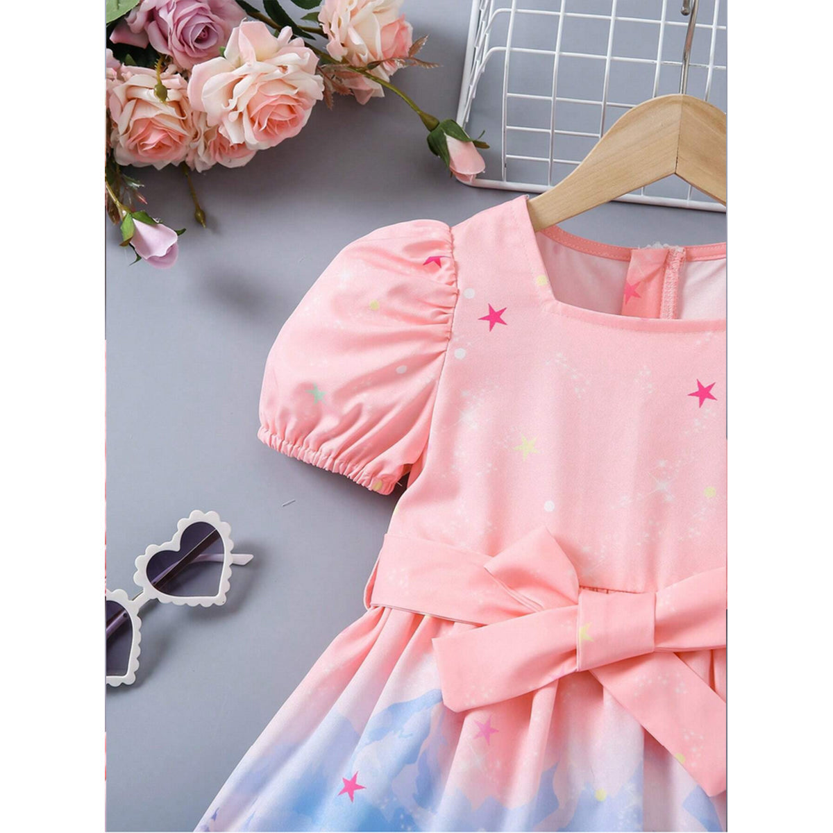 Stylish BabyGirl's Heart & Princess Dresses_Frocks 3 Combo for Kids.