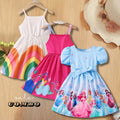 Baby Girl's Floral & Rainbow & Princess Frocks (Combo Pack 3) for Kids.