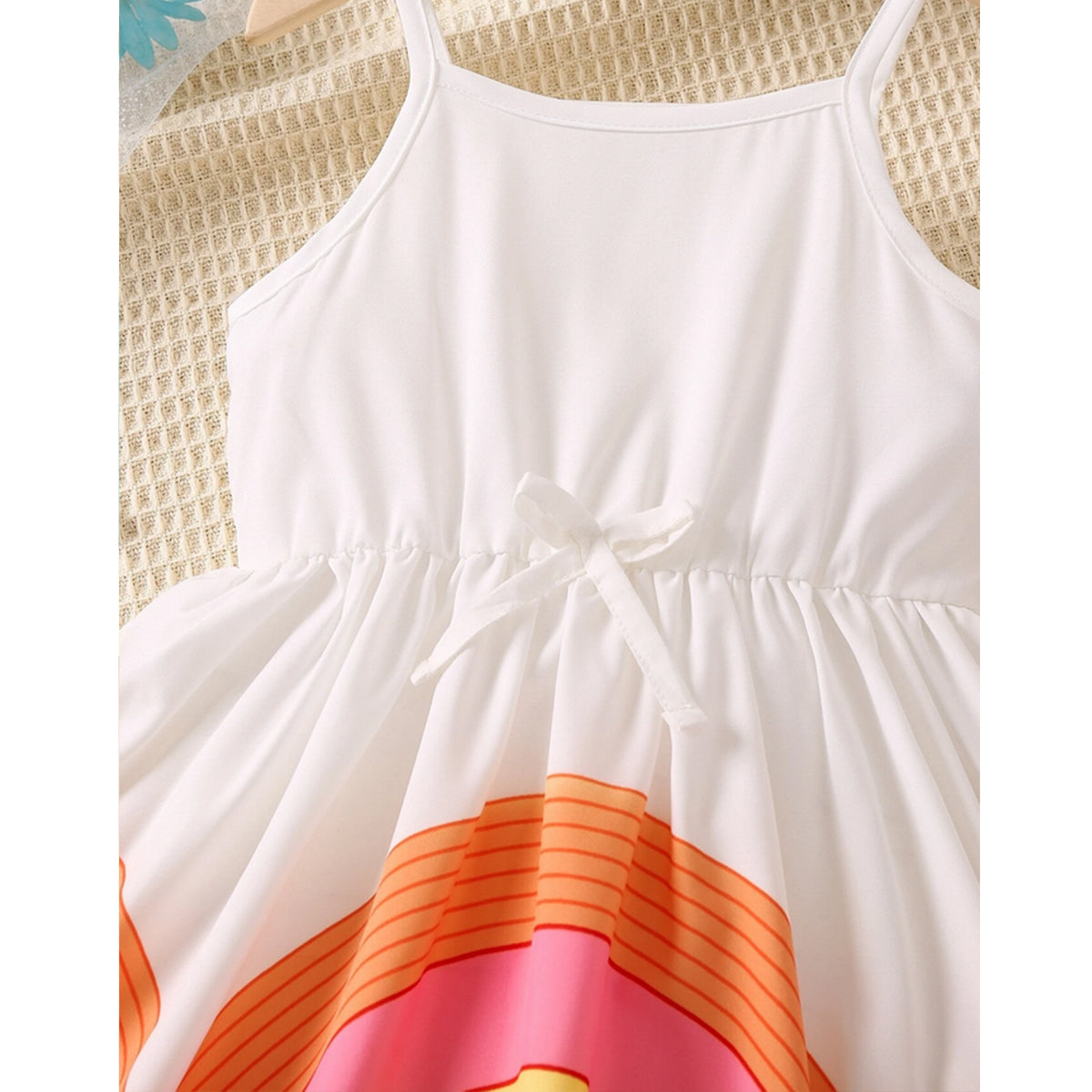 Baby Girl's Florl & Rainbow Frocks (Combo Pack Of 2) For Girl's.