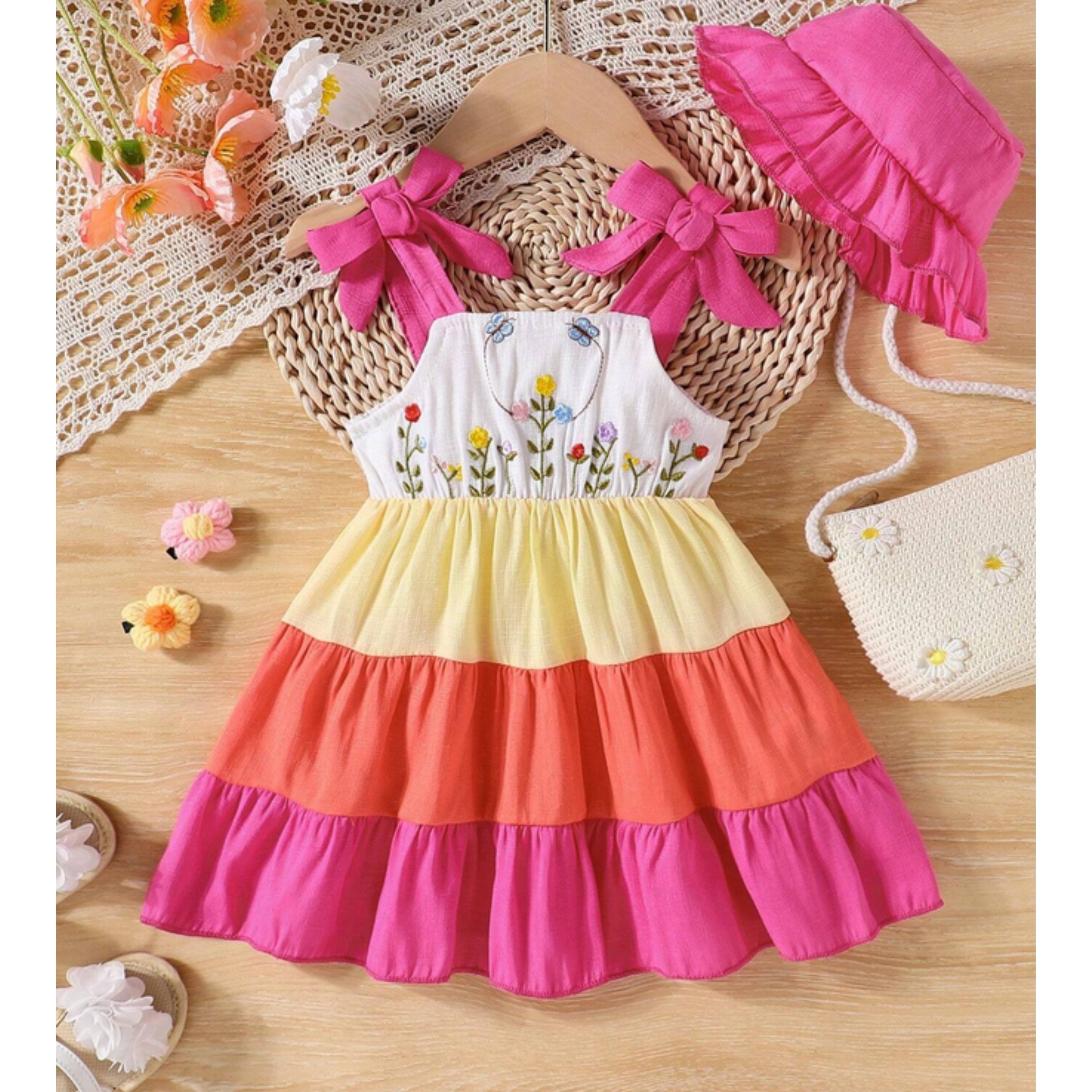 Girl's Designer Frocks & Dresses (Combo Pack Of 3) for Kids.