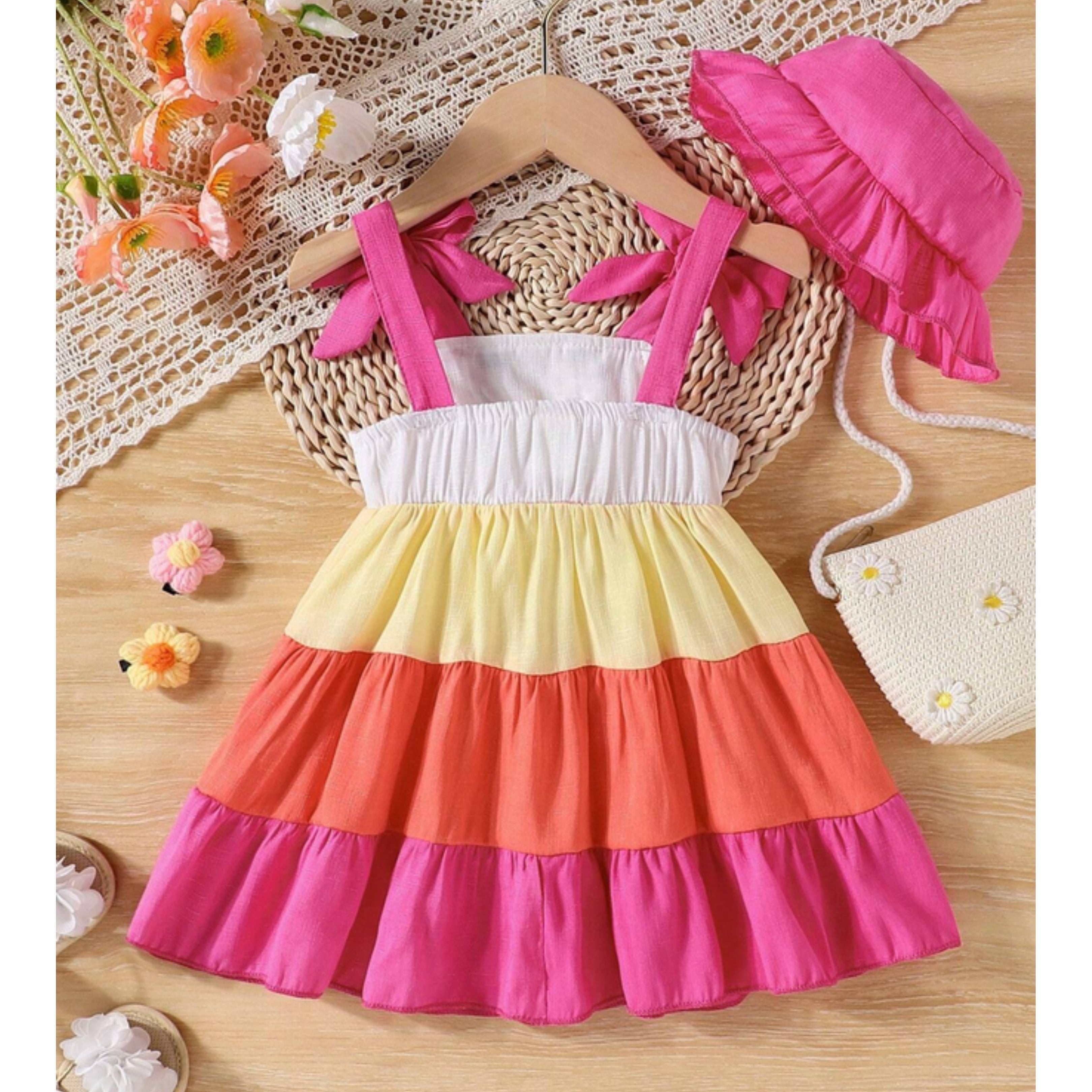 Girl's Designer Frocks & Dresses (Combo Pack Of 3) for Kids.