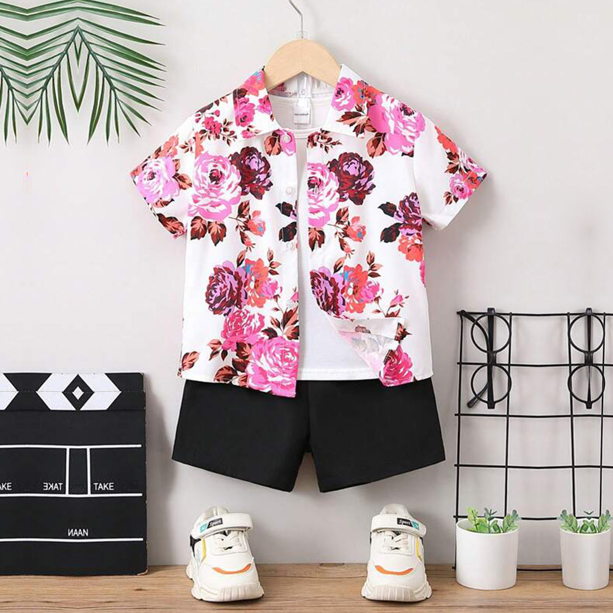 Venutaloza Baby Set Letters & Flower (Combo Pack Of 2) Shirt & Shorts For Boy & Girls.