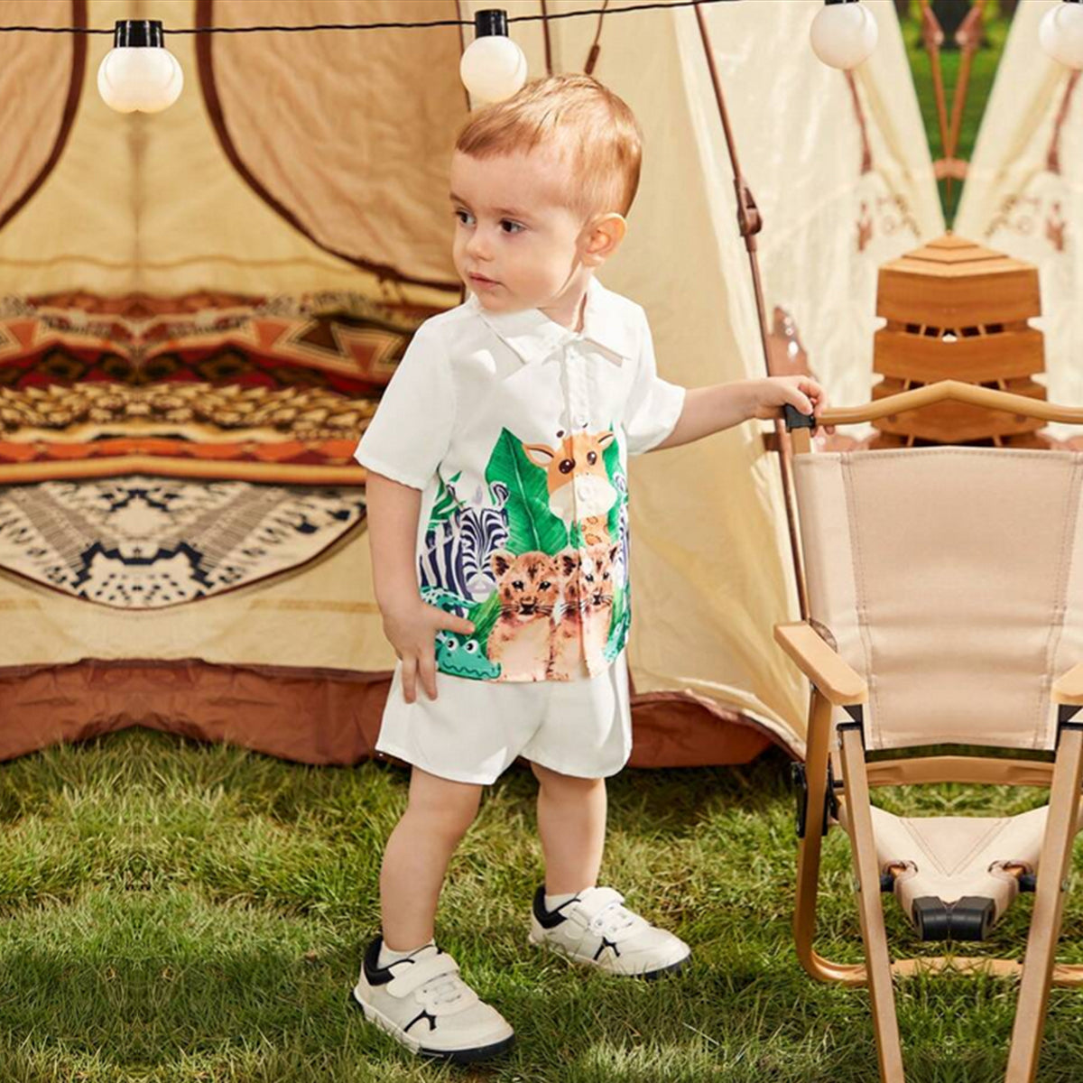 Venutaloza Baby Set Animal & Bear (Combo Pack Of 2) Shirt & Short Without tee Two Piece Set For unisex.
