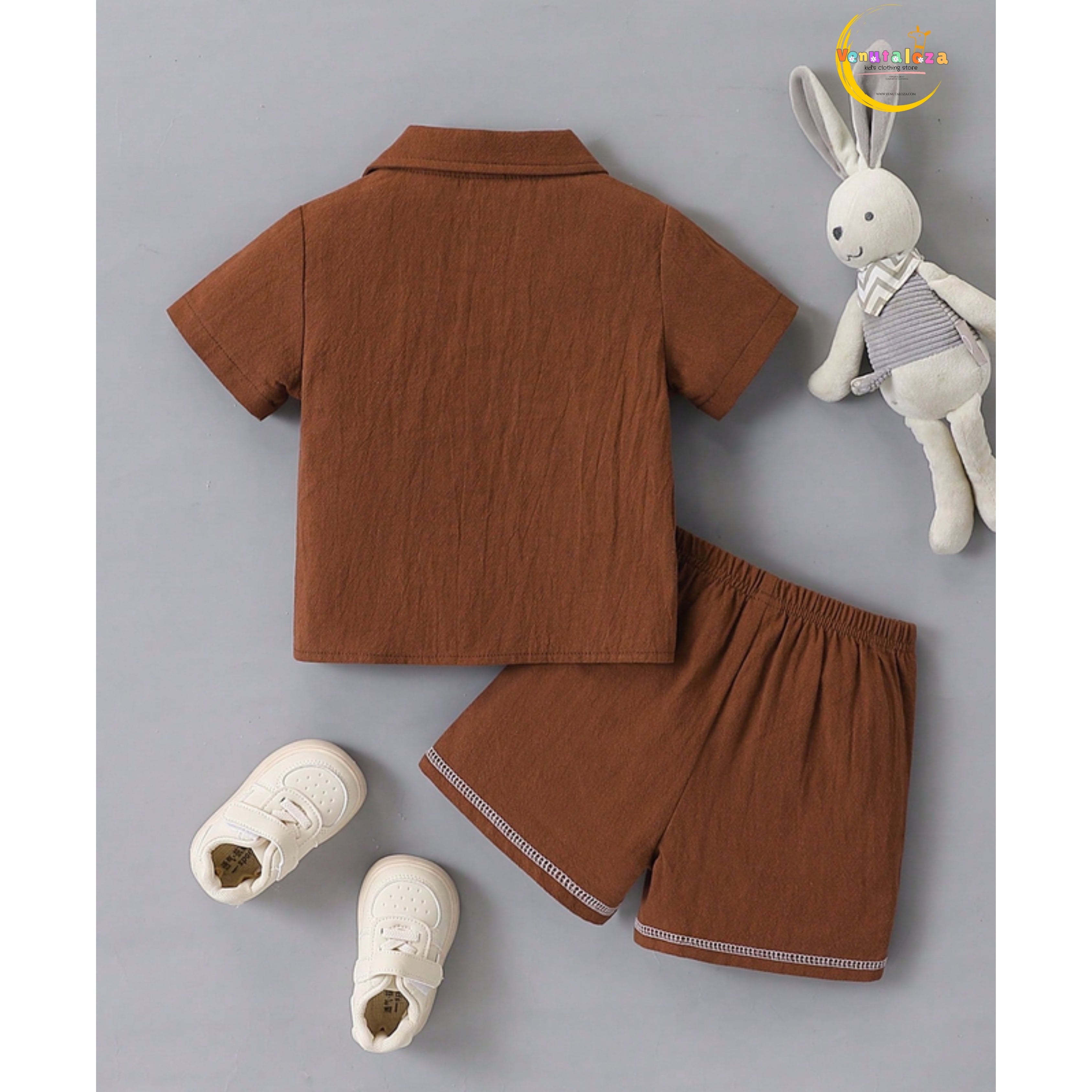 Venutaloza 2-Pc Graphic (Combo Pack Of 3) Colorblock Baby Set For Boy.