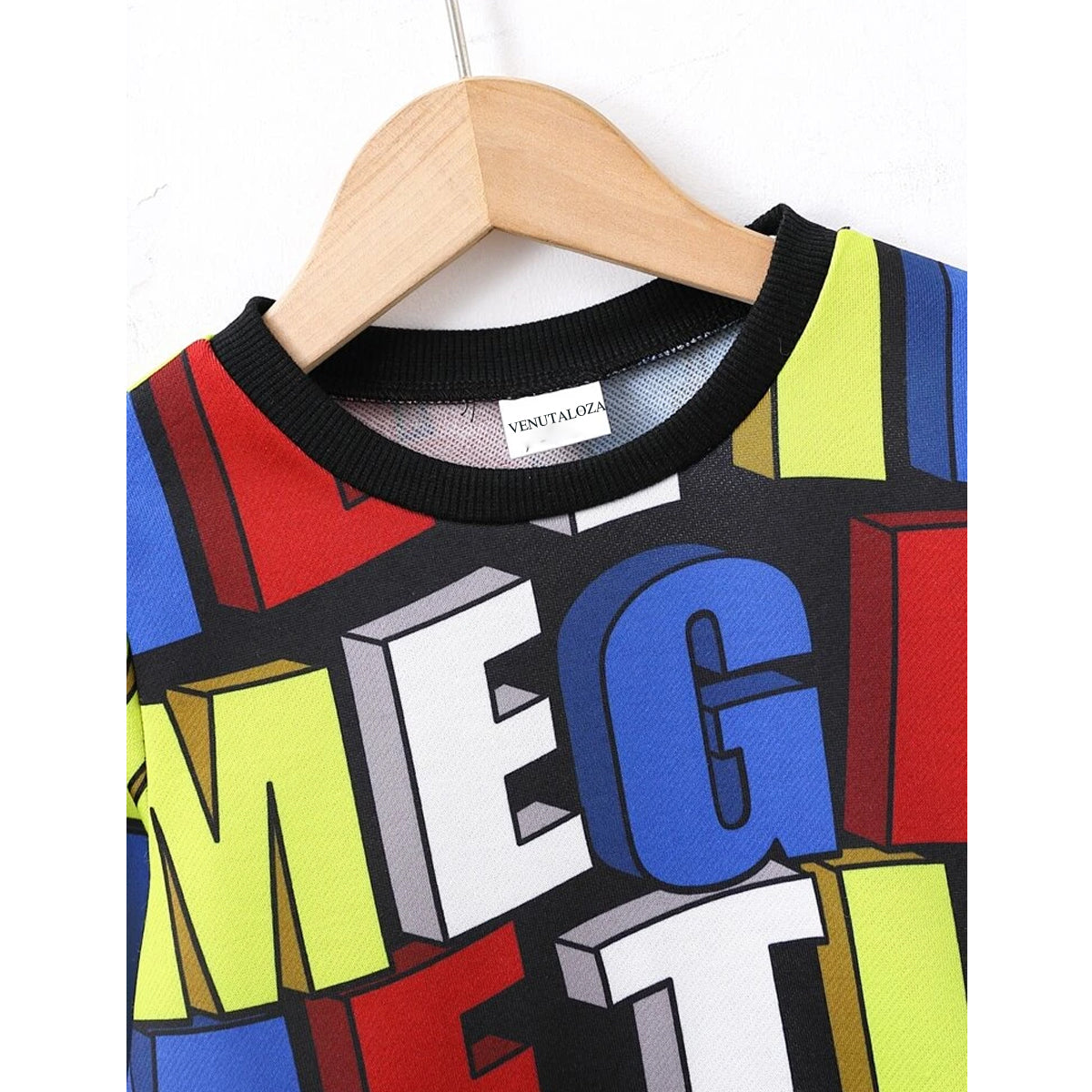 Venutaloza Boy's Full Sleeves Allover Colourful  Graphic ((COMBO PACK OF 9 )) T-shirt Striped For Boy's & Girls,