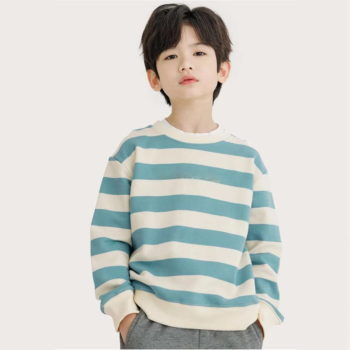 Venutaloza Boy's Full Sleeves Allover Colourful  Graphic ((COMBO PACK OF 9 )) T-shirt Striped For Boy's & Girls,