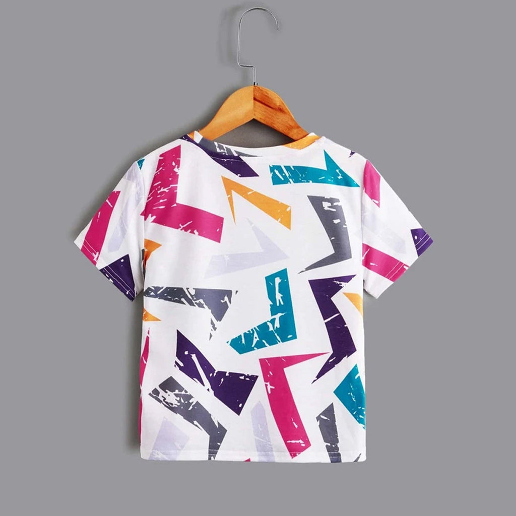 Venutaloza Boy's Allover Graphic & Florals & Colourfull (Combo Pack of 4) T-shirt For Boys & Girls..