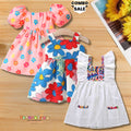 BabyGirl's Floral Princess Stylish Dresses_Frocks (Combo Pack Of 3) for Kids.